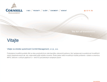 Tablet Screenshot of cornhillmanagement.eu